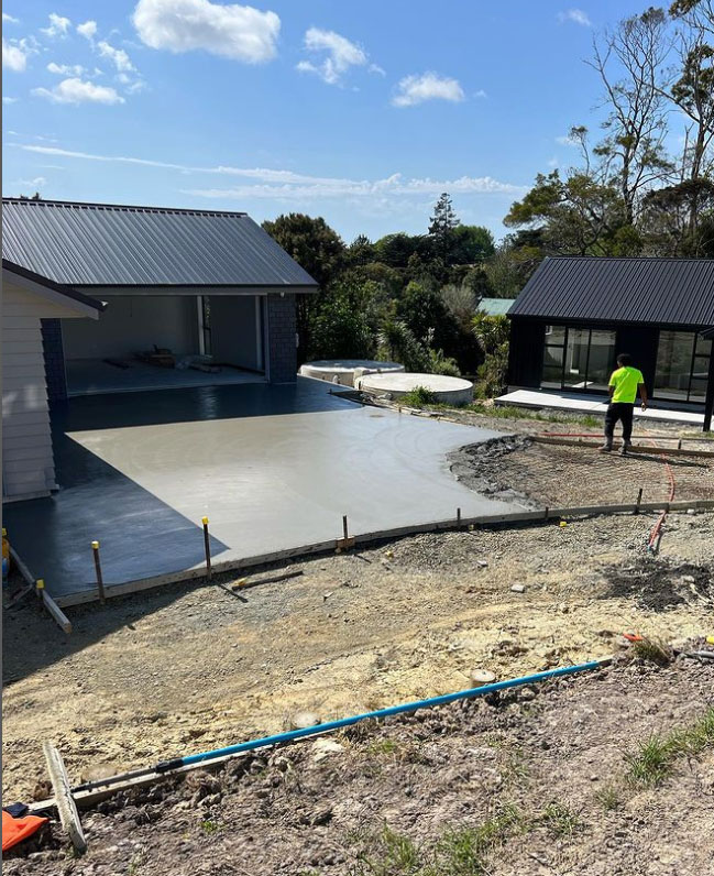 cornerstone concrete pumping driveway