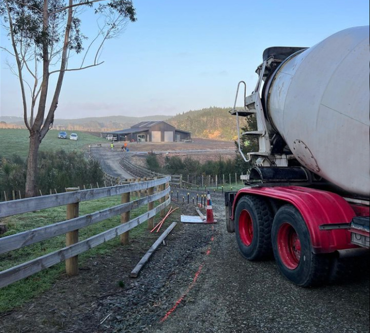 Concrete Driveway Cornerstone concrete pumping Auckland, NZ