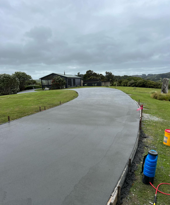 Concrete Driveway Cornerstone concrete pumping Auckland, NZ